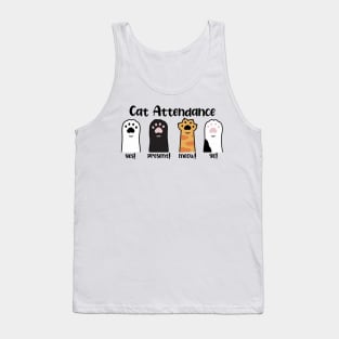 Cat Attendance Tank Top